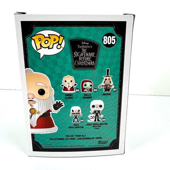 Funko Pop! Disney The Nightmare Before Christmas Sandy Claws #805 Vinyl Figure - Picture 3 of 6